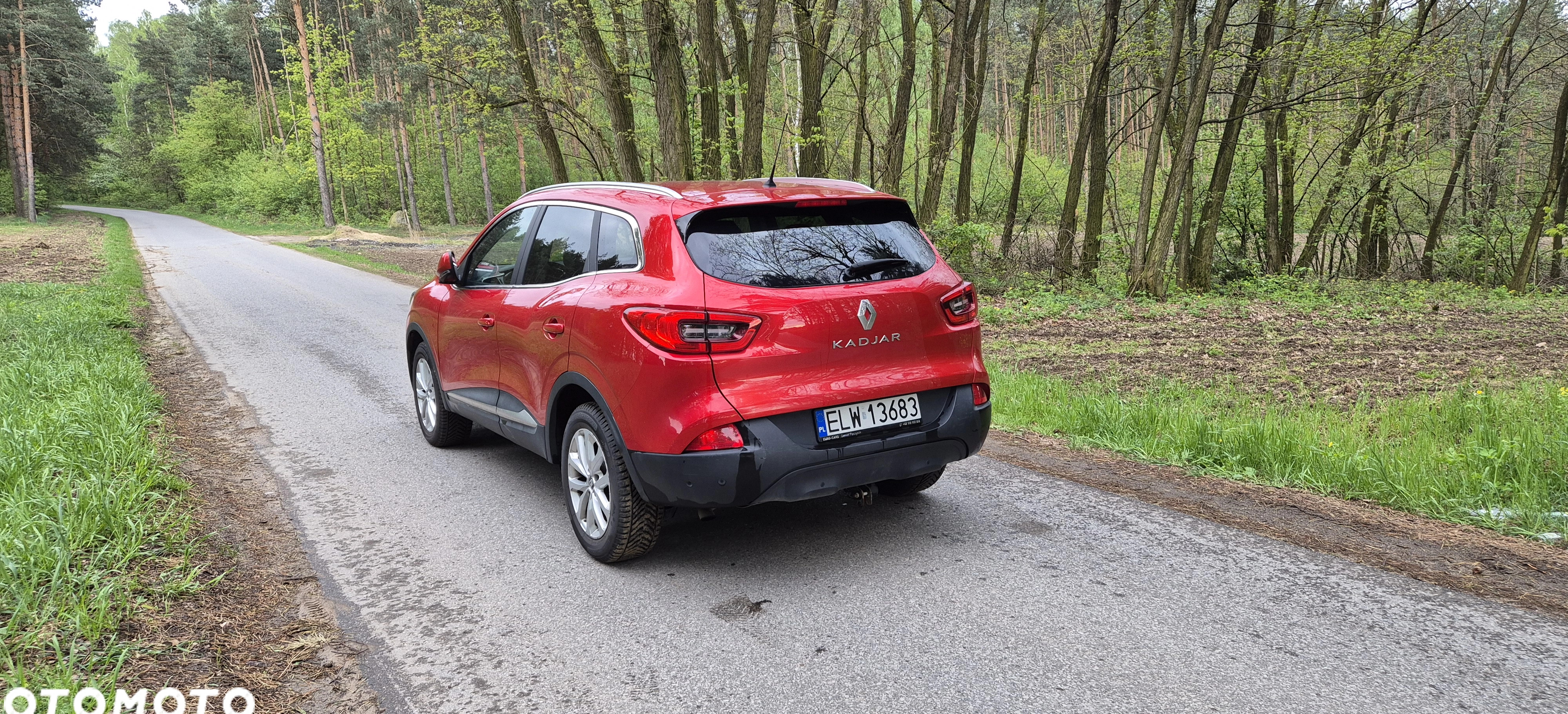 Renault Kadjar cena 59900 przebieg: 93000, rok produkcji 2017 z Łódź małe 211